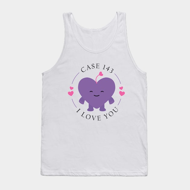 stray kids case 143 purple heart Tank Top by Qaws